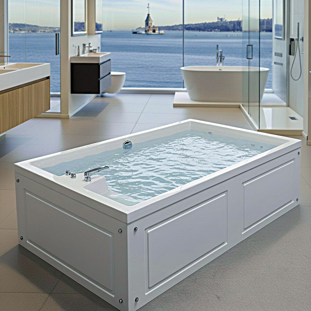 Fiesta Acrylic Freestanding Bathtub Made in Turkey